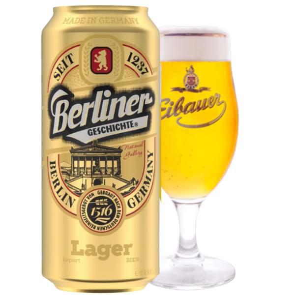 Bia Berliner Lager lon 500ml