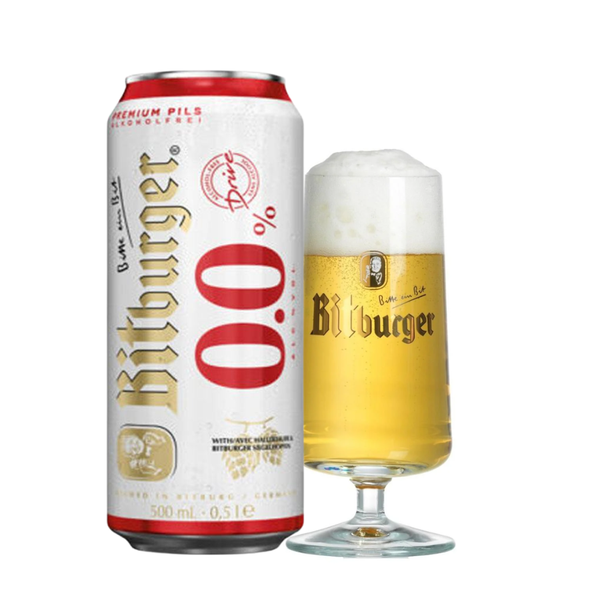 Bia  Đức Bitburger 0% - Lon 500ml - Thùng 24