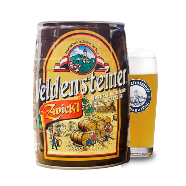 Bia Đức Veldensteiner Zwick'l 5,4% - Bom 5 Lít