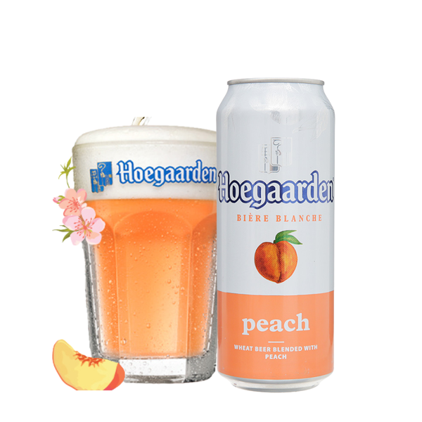 Bia VN Hoegaarden Peach 3% - Lon 500ml - Thùng 12