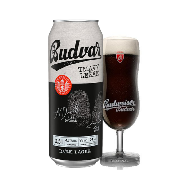 Bia Tiệp Budvar Dark Lager 4,7% - Lon 500ml - Thùng 24