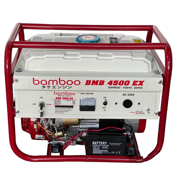Máy Phát Điện Chạy Xăng Bamboo 3.5Kw BMB 4500EX Đề