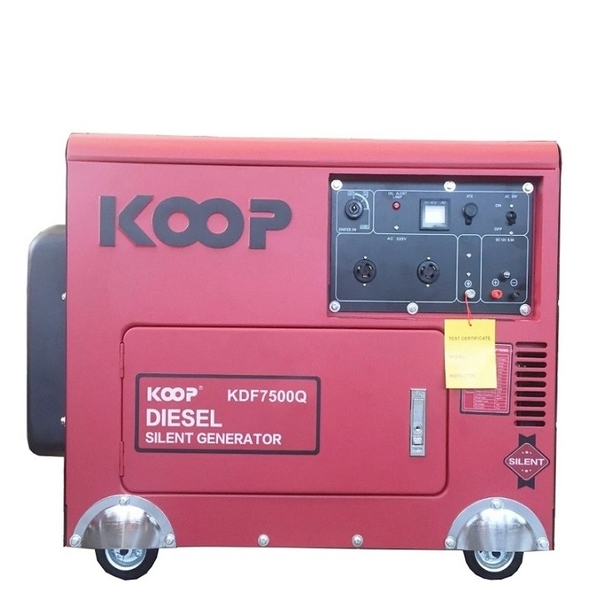 Máy Phát Điện Chạy Dầu Koop 6.5KVA KDF7500Q