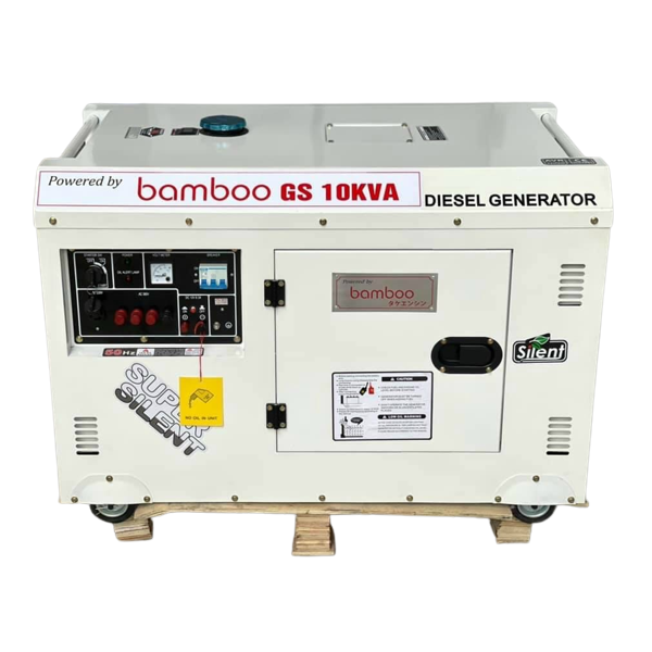 Máy Phát Điện Chạy Dầu Bamboo GS 10KVA Chống Ồn