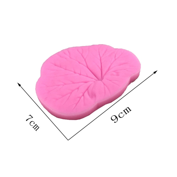 000058K2_Khuôn silicon Lá Sen Úp Lá sen Ngữa làm rau câu, tạo hình vân lá sen bánh trung hiện đại, ép xôi hoa đậu