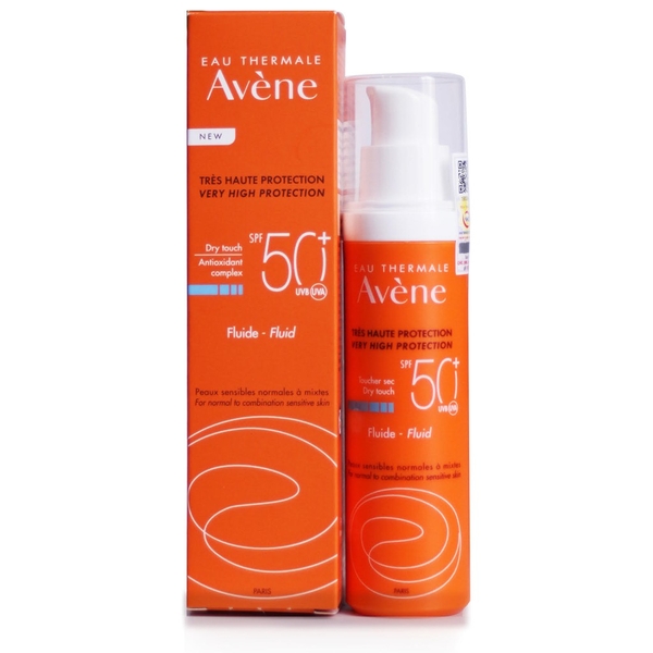 Kem Chống Nắng Avène Very High Protection Fluid SPF50+ 50ml