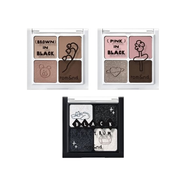 Bảng Phấn Mắt 4 Ô Romand Better Than Eyes x Inapsquare Black Spectrum Collection