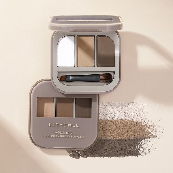 Bột Tán Mày 3 Ô Judydoll Modeling 3-Color Eyebrow Powder