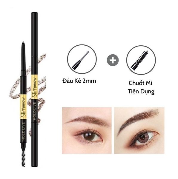 Chì Kẻ Mày 2 Đầu Hold Live Slim Brow