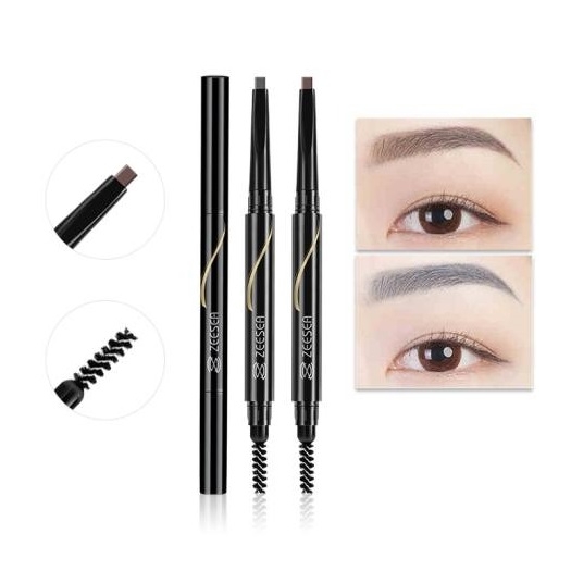 Chì Kẻ Mày 3D Đầu Ngang Mảnh Zeesea Smart Eyebrow Pencil Waterproof