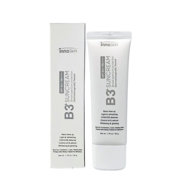 Kem Chống Nắng Nâng Tone Innoskin B3+ Suncream SPF50+ PA++++