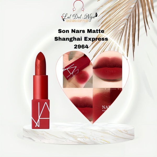 Son Nars Matte Lipstick 964 Shanghai Express Màu Đỏ Mận