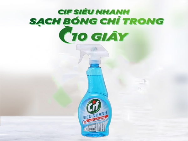 CIF xịt lau kính 520ml