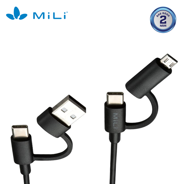 Cáp 4 trong 1 Micro USB-USB-A-Type C MiLi HX-L41