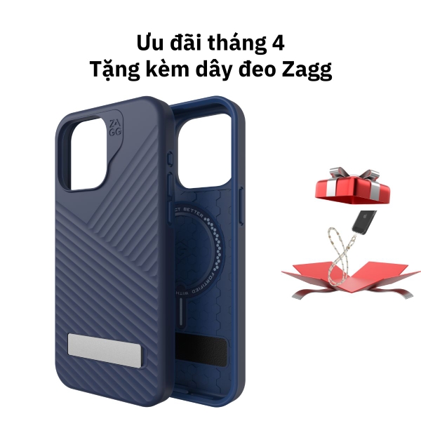 Ốp lưng iPhone 15 Pro Max - ZAGG Denali Snap KS - Navy