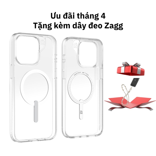 Ốp lưng iPhone 15 - ZAGG ESNTL Snap - Clear