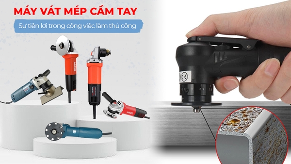 Máy vát mép cạnh cầm tay - Sự tiện lợi trong công việc làm thủ công