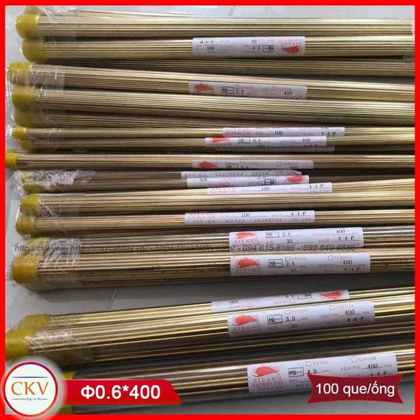 Ống que đồng cực điện 0.6x400 cho máy đục lỗ EDM