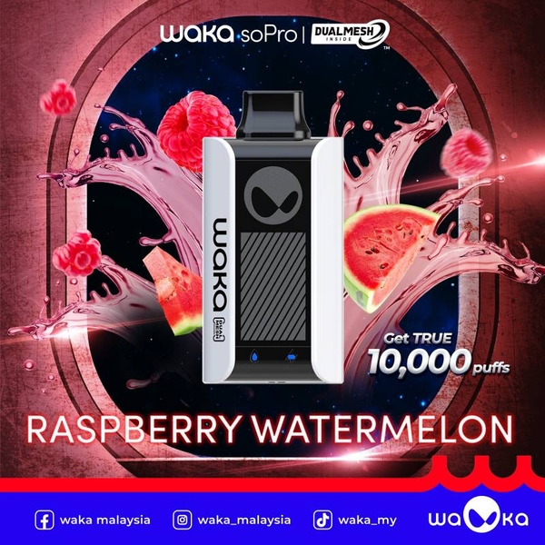 WAKA soPro Dual Mesh PA10000 By RELX | Raspberry Watermelon - Dưa Hầu Mâm Xôi