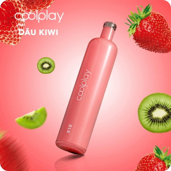 Strawberry Kiwi Coolplay X18 1800 puff / 6ml / 5% (50mg) / 1000mAh
