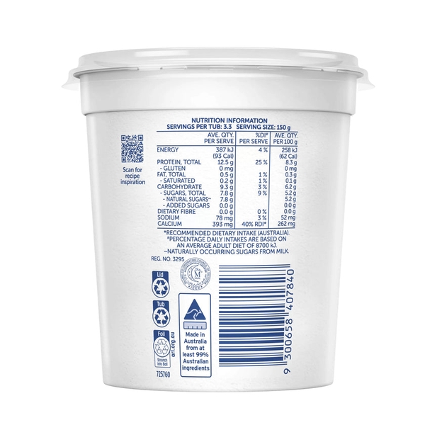 SỮA CHUA HY LẠP FARMERS UNION GREEK STYLE - HIGHT PROTEIN YOGURT 500G