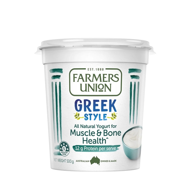 SỮA CHUA HY LẠP FARMERS UNION GREEK STYLE - HIGHT PROTEIN YOGURT 500G