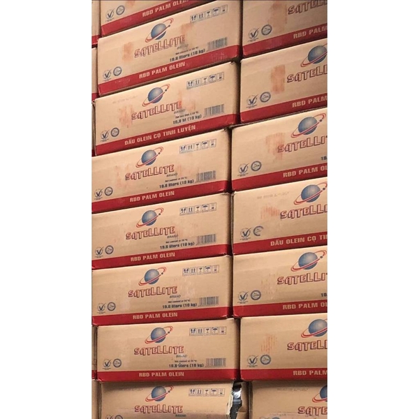 Dầu Olein cọ tinh luyện Satellite thùng 18kg - PAIM OLEIN