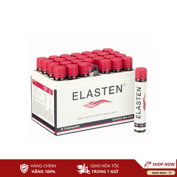 Thức Uống Bổ Sung Collagen Dạng Nước ELASTEN® từ Đức - (Hộp 28 ống x 25ml)