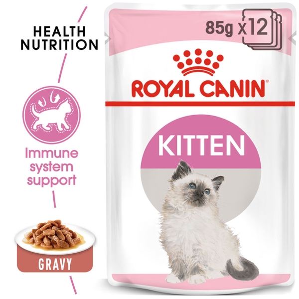 Royal Canin XỐT MÈO 85GR Instinc/Intense/kitten (lốc 12 gói)