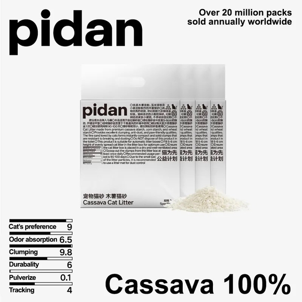 Cát Sắn Pidan Cassava 100% - 2.4kg