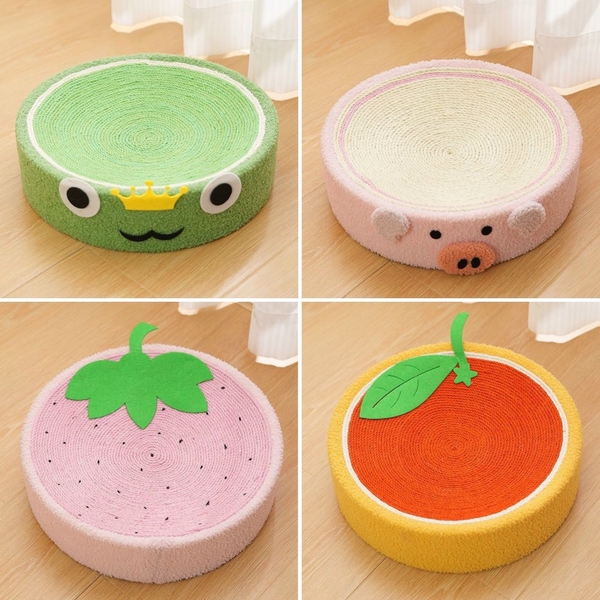 Bàn cào cói cho mèo 40*10cm (Quả dâu,quả cam,con lợn,hình ếch)