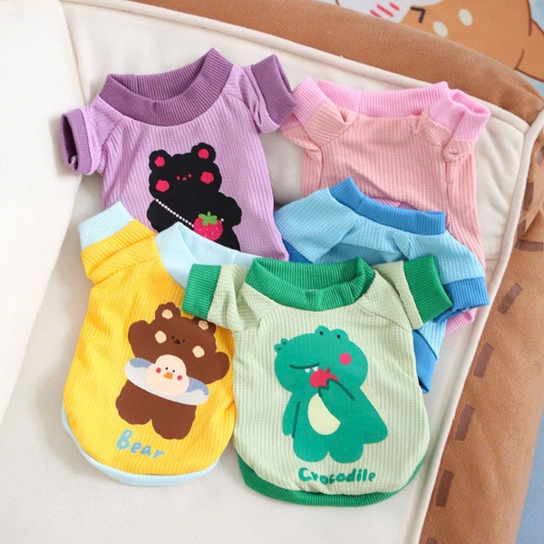 Áo thun có tay S.M cho Chó Mèo