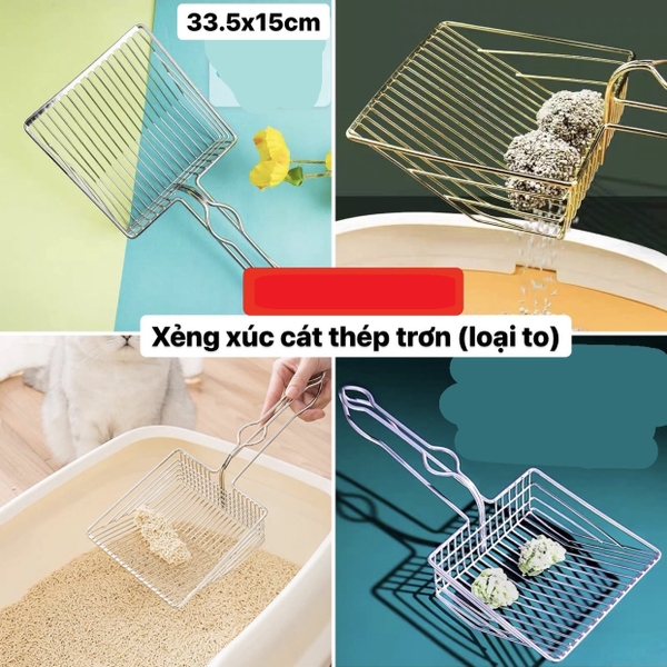 Spet Xẻng hốt phân thép trơn