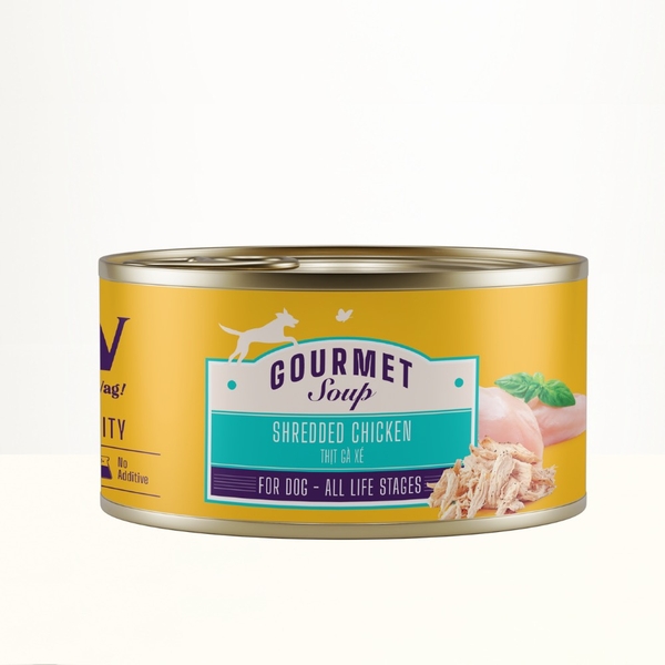 Lapaw - Súp lon cho chó 170g - Tim gà, Gà miếng