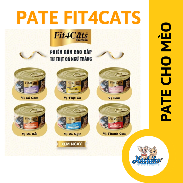 Pate Cá ngừ đóng hộp Fit4cat Premium dành cho mèo 85gr