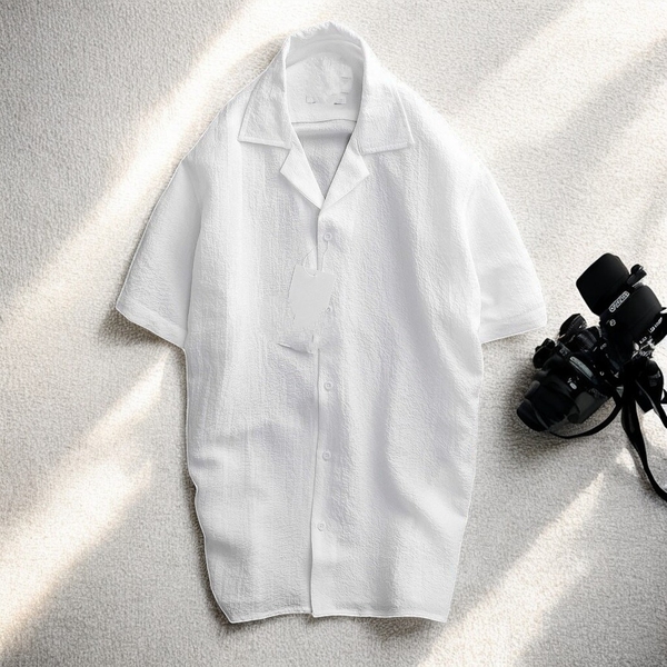 Áo Sơ Mi Tay Ngắn Big Size Nam Vải Đủi