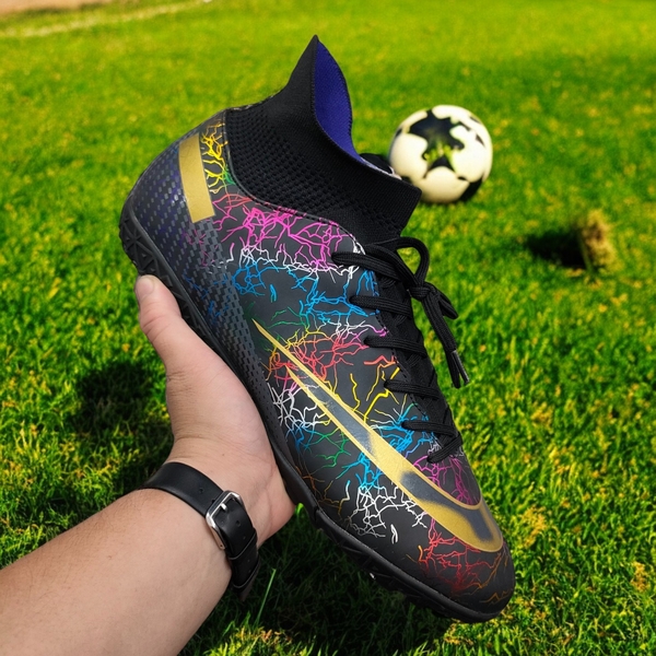 Giày Đá Bóng Nam Big Size (Size 45 46 47 48) - Đen