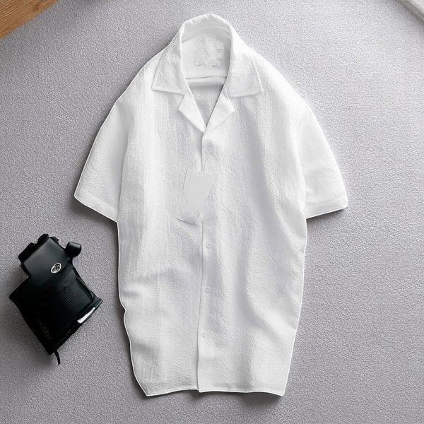 Áo Sơ Mi Tay Ngắn Big Size Nam Vải Đủi