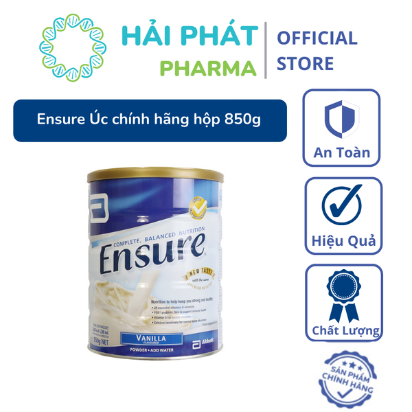 Sữa Ensure Úc Hộp 850gr