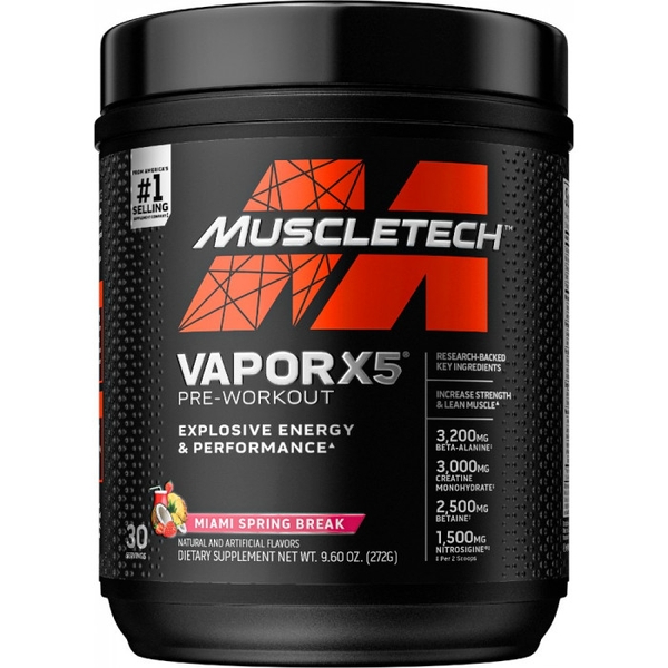 MUSCLETECH VAPOR X5 PRE-WORKOUT (30 Servings)