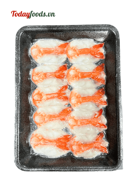 Sashimi Tôm Xẻ Bướm Chần Đuôi (10 Con) 80G