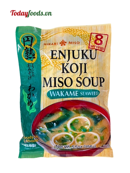 Súp miso rong biển wakame ăn liền Hikari Miso