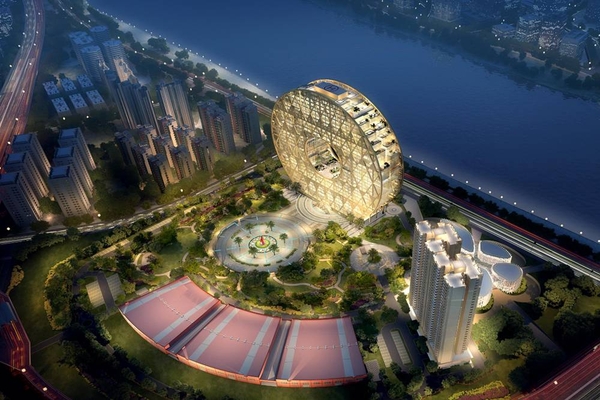 Tòa nhà hình tròn độc nhất vô nhị ở Quảng Châu