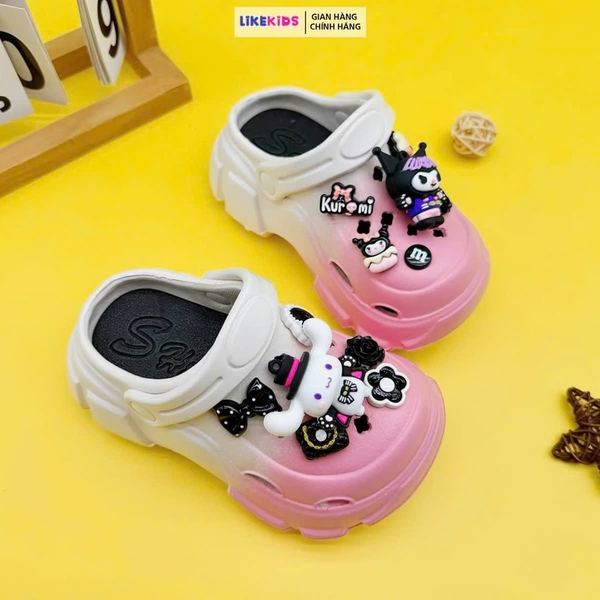 Dép SỤC cho bé gái hoạ tiết CHARM cute - LikeKids
