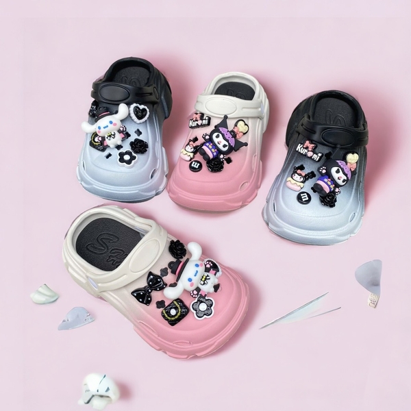 Dép SỤC cho bé gái hoạ tiết CHARM cute - LikeKids