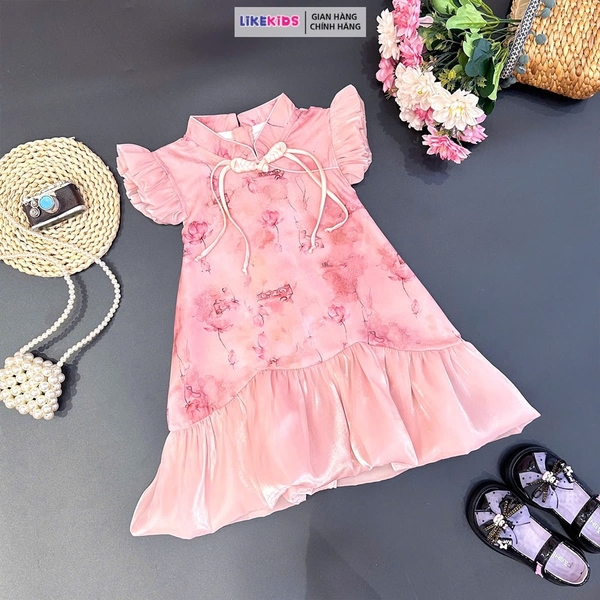 Váy bé gái kiểu dáng SƯỜN XÁM cánh tiên MH11D4