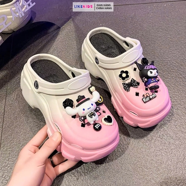 Dép SỤC cho bé gái hoạ tiết CHARM cute - LikeKids