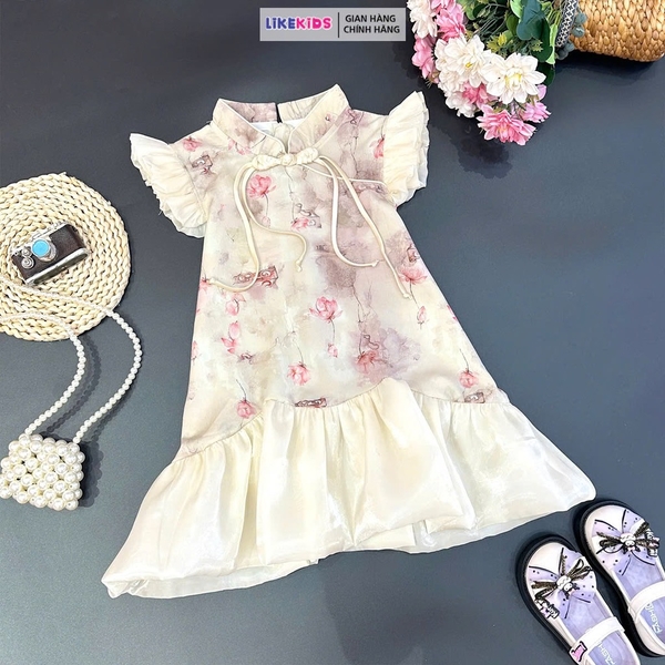 Váy bé gái kiểu dáng SƯỜN XÁM cánh tiên MH11D4