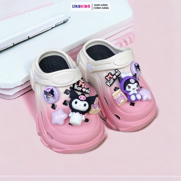 Dép SỤC cho bé gái hoạ tiết CHARM cute - LikeKids