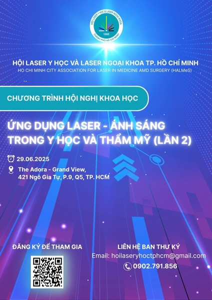 Hội Nghị Khoa Học Ứng Dụng Laser - Ánh Sáng Trong Y Học & Thẩm Mỹ (lần 2) Hội Nghị Khoa Học Ứng Dụng Laser - Ánh Sáng Trong Y Học & Thẩm Mỹ (lần 2)